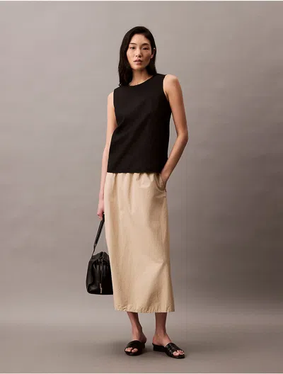 Calvin Klein Women's Linen Cotton Tank Top