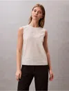 Calvin Klein Women's Linen Cotton Tank Top