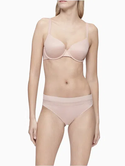 Calvin Klein Women's Liquid Touch Lightly Lined Full Coverage Bra In Neutral