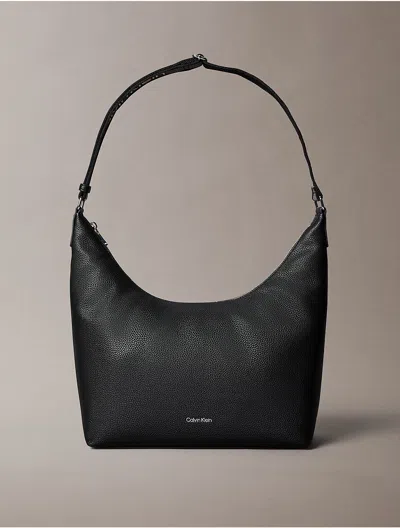 Calvin Klein Women's Logo Strap Shoulder Bag In Black