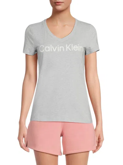 Calvin Klein Women's Logo Stretch Cotton T-shirt