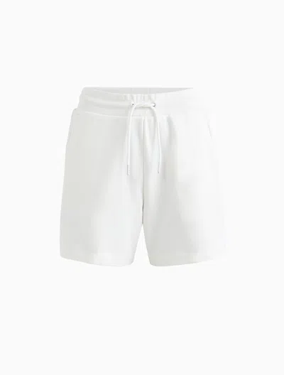 Calvin Klein Women's Logo Tape Drawstring Shorts In White