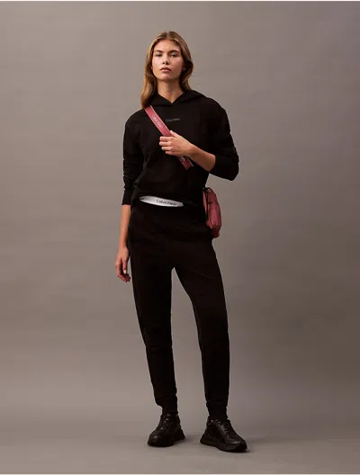 Calvin Klein Women's Logo Tape Joggers In Black