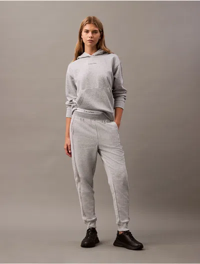 Calvin Klein Women's Logo Tape Joggers In Medium Grey Heather