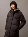 Calvin Klein Women's Long Down Puffer Jacket In Black Beauty