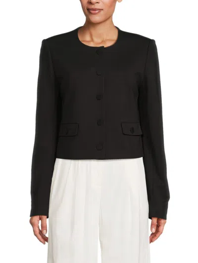 Calvin Klein Women's Long Sleeve Jacket In Black