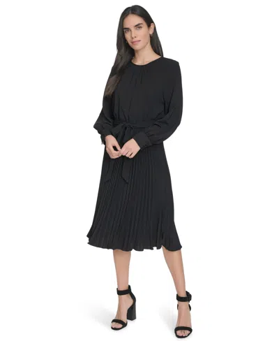 Calvin Klein Women's Long-sleeve Midi Dress
