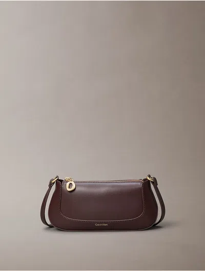 Calvin Klein Women's Long Zip Crossbody Bag In Brown