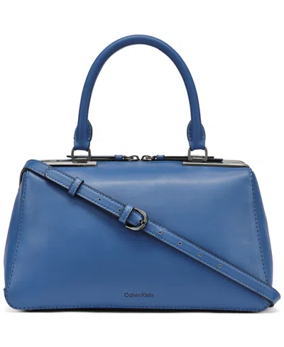 Calvin Klein Women's Lori Small Satchel Bag In Blue