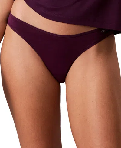 Calvin Klein Women's Low-rise Bikini Underwear Qd5126 In Brown