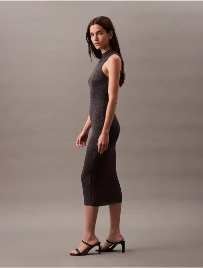Calvin Klein Women's Lurex Midi Dress