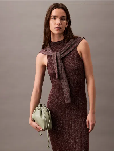 Calvin Klein Women's Lurex Midi Dress