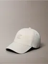 Calvin Klein Women's Lurex Monogram Baseball Cap In White