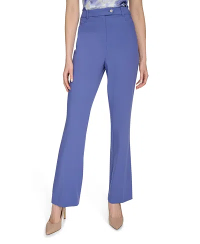 Calvin Klein Women's Lux Modern Fit Pants In Future Dusk