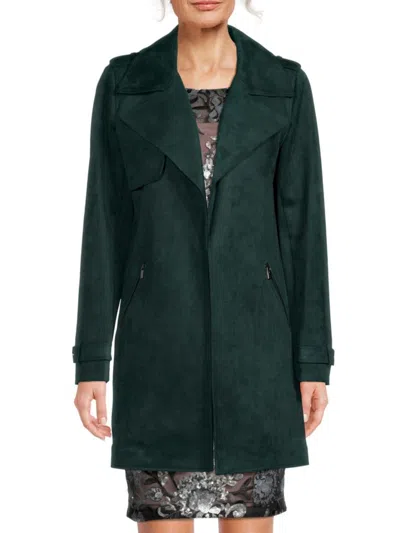 Calvin Klein Women's Malachite Velvet Coat