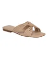 Calvin Klein Mavin Slide Sandal In Light Natural