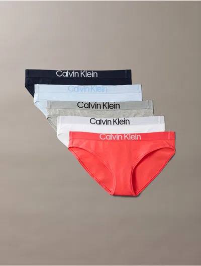 Calvin Klein Women's Maximum Cotton 5-pack Bikini In Multi