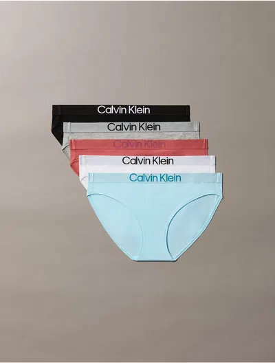 Calvin Klein Women's Maximum Cotton 5-pack Bikini In Multi
