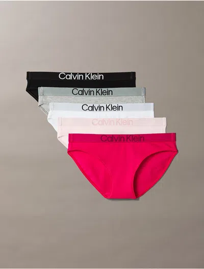 Calvin Klein Women's Maximum Cotton 5-pack Bikini In Multi