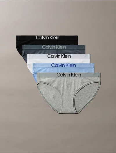 Calvin Klein Women's Maximum Cotton 5-pack Bikini In Multi