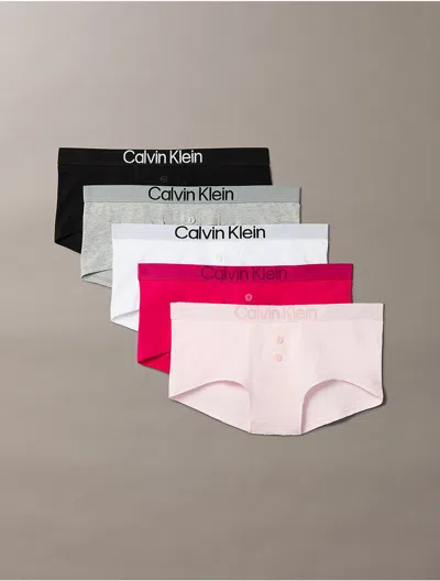 Calvin Klein Women's Maximum Cotton 5-pack Boyshort In Multi