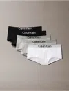 Calvin Klein Women's Maximum Cotton 5-pack Boyshort In Blue / Grey Heather / White