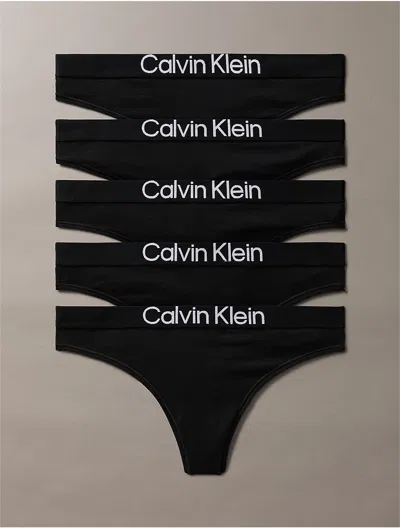 Calvin Klein Women's Maximum Cotton 5-pack Thong