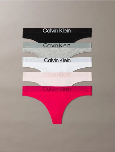 Calvin Klein Women's Maximum Cotton 5-pack Thong In Multi