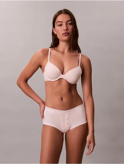 Calvin Klein Women's Maximum Cotton Boyshort In White