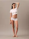 Calvin Klein Women's Maximum Cotton Boyshort In White