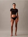 Calvin Klein Women's Maximum Cotton Thong In Black