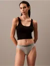 Calvin Klein Women's Maximum Cotton Thong In Grey