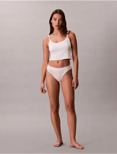 Calvin Klein Women's Maximum Cotton Thong In Pink