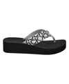 Calvin Klein Women's Meena Logo Platform Flip-flop Sandals In Multi