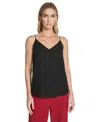 Calvin Klein Women's Metallic Dot Cami Top In Black
