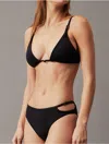 Calvin Klein Women's Micro Belt Bikini Bottom In Black