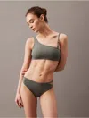 Calvin Klein Women's Micro Belt Bikini Bottom In Wetlands