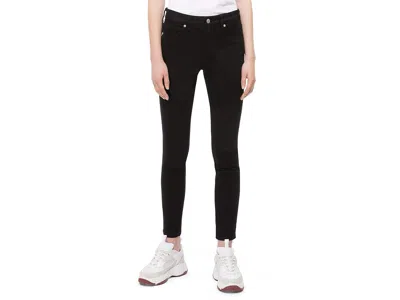 Calvin Klein Women's Mid Rise Super Skinny Fit Jeans Women's Jeans Eternal Black: 30w X 30l, Cotton/denim/polyest