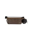 Calvin Klein Women's Millie Monogram Belt Bag In Brown