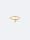 Calvin Klein Women's Minimal Heart Charm Bangle In Gold
