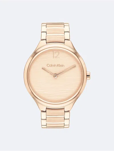 Calvin Klein Women's Minimal Link Bracelet Watch In Gold