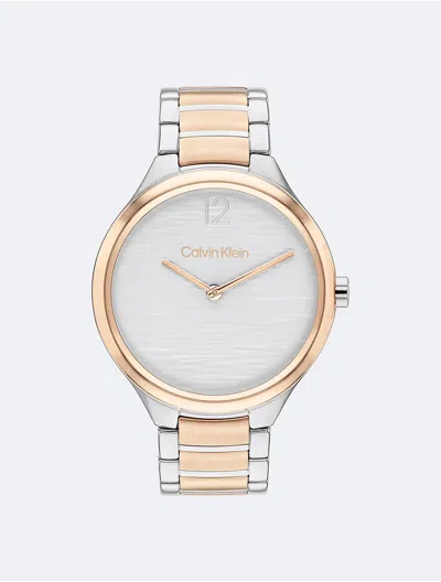 Calvin Klein Women's Minimal Link Bracelet Watch In Grey