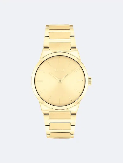 CALVIN KLEIN WOMEN'S MINIMALIST INTEGRATED LINK BRACELET 32MM WATCH