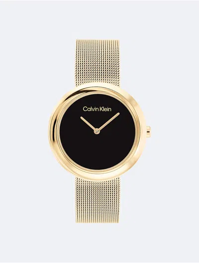 Calvin Klein Women's Minimalist Twisted Bezel Watch