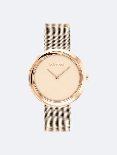 Calvin Klein Women's Minimalist Twisted Bezel Watch