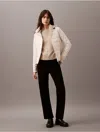 Calvin Klein Women's Mixed Media Puffer Jacket