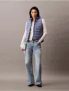 Calvin Klein Women's Mixed Media Puffer Vest