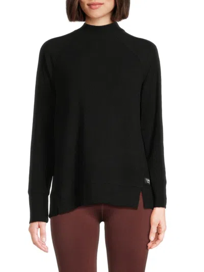 Calvin Klein Women's Mockneck Sweater In Black