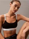 Calvin Klein Fuller Bust Modern Cotton Lightly Lined Bralette In Black In Black