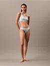 Calvin Klein Women's Modern Cotton Bikini In Pale Blue/persian Blue
